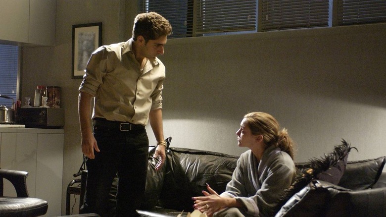 Michael Imperioli as Christopher Moltisanti and Drea de Matteo as Adriana in The Sopranos episode Long Term Parking
