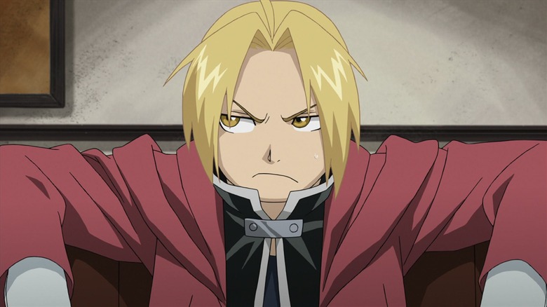 Fullmetal Alchemist Edward grimaces