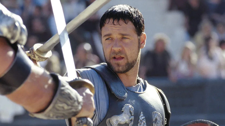 Russell Crowe as Maximus in Gladiator