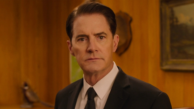 Agent Dale Cooper looking concerned in Twin Peaks: The Return