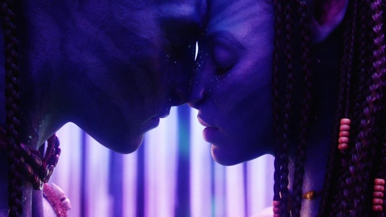 Jake and Neytiri touching noses