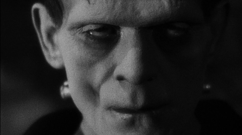 Frankenstein looks in front of him