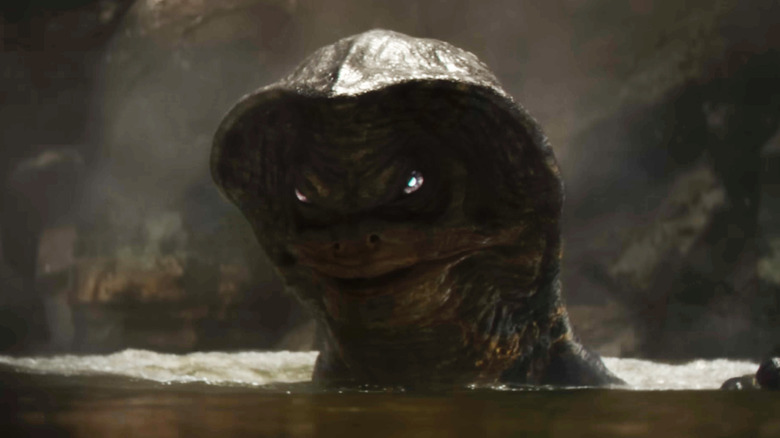 An Amani lurking in some water in The Mandalorian and Grogu