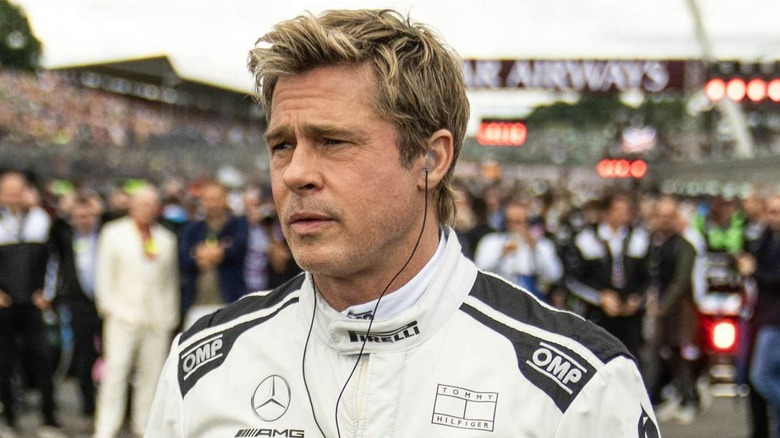 Brad Pitt in the role of Sony Hayes in Formula 1 in F1