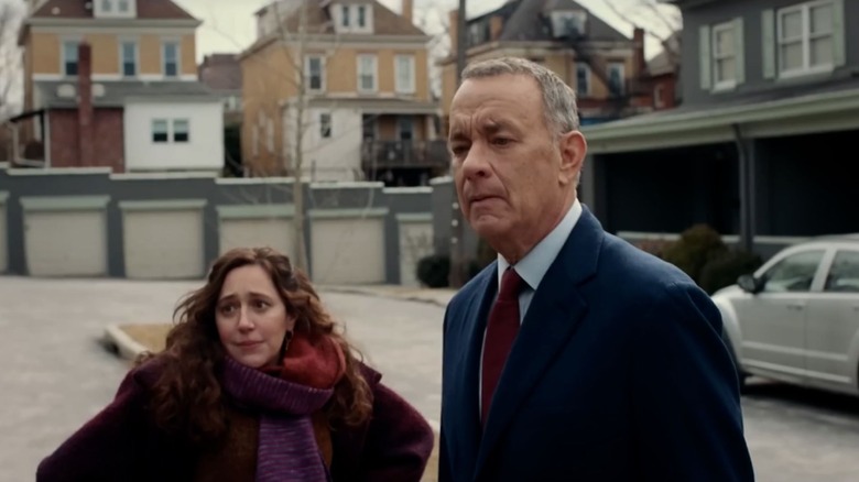 Mariana Trevino and Tom Hanks in A Man Called Otto