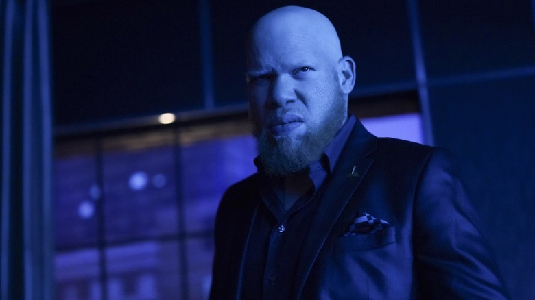 Krondon looks ultra-menacing as Tobias Whale in Black Lightning