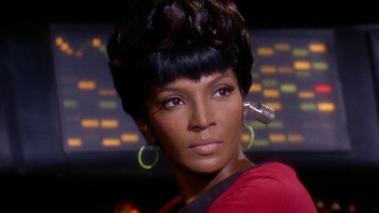 Nichelle Nichols as Uhura on Star Trek: The Original Series
