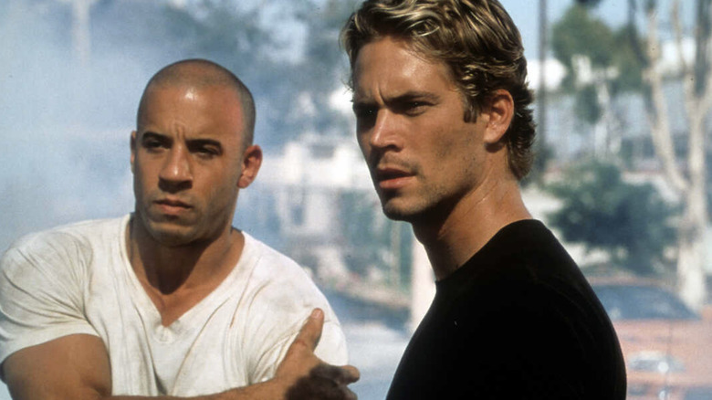 Vin Diesel and Paul Walker in The Fast and the Furious