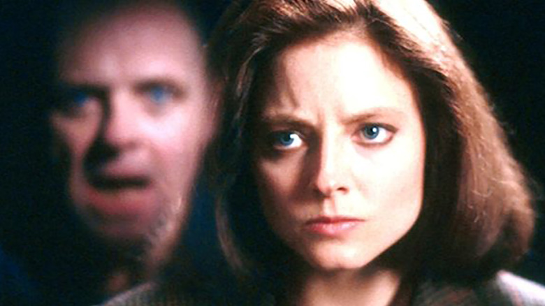 Anthony Hopkins and Jodie Foster in The Silence of the Lambs