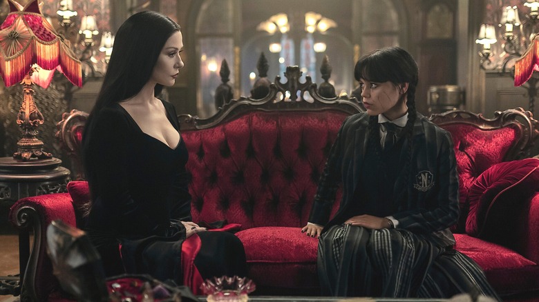 Morticia confronts Wednesday after her powers go haywire in Wednesday
