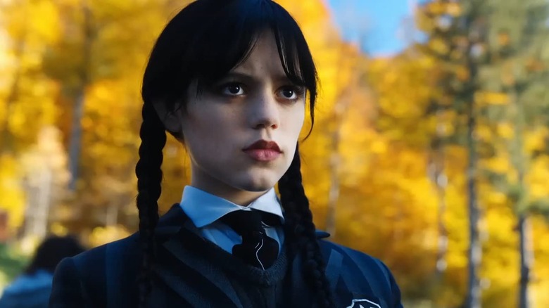 Jenna Ortega as Wednesday Addams in Wednesday