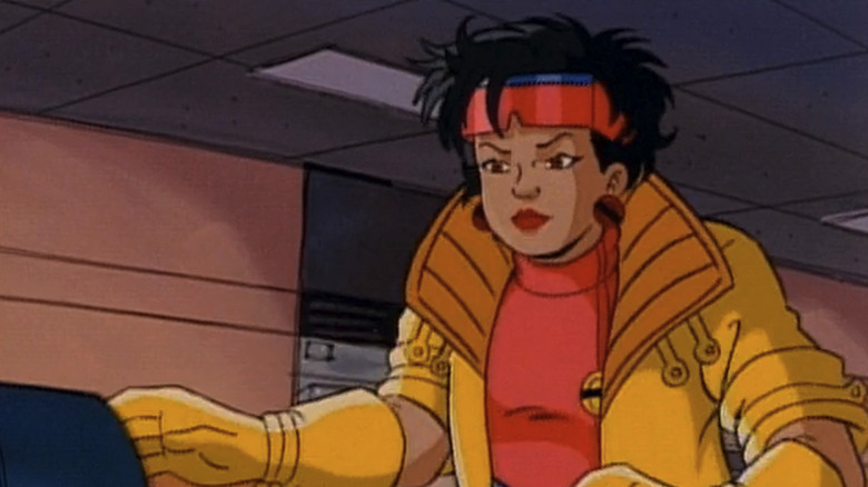 X-Men: The Animated Series - Jubilee holding out her hand and reaching for something