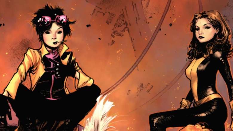 X-Men #1 (2013) cover showing Jubilee and Kitty Pryde