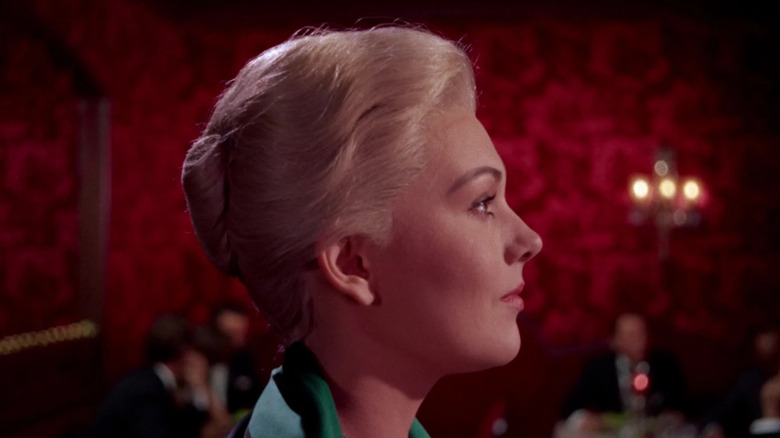 Madeleine Elster in profile in Vertigo