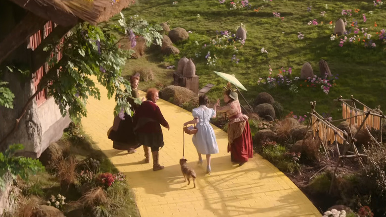 Dorothy leaving Munchkinland in Wicked: For Good