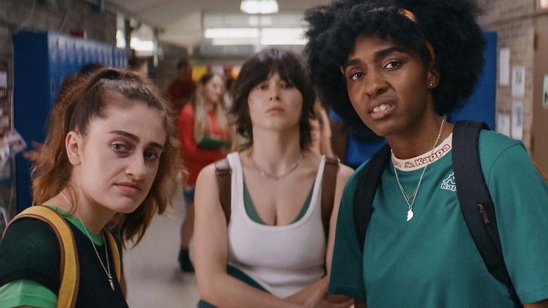 PJ, Hazel, and Josie looking disgusted in Bottoms