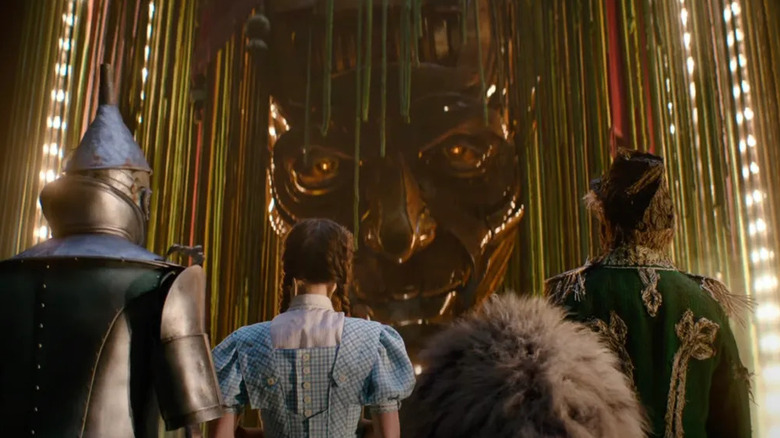 The Tin Man, Dorothy, the Cowardly Lion ,and the Scarecrow in the Wicked: For Good trailer