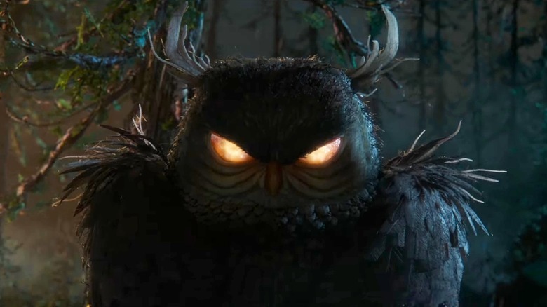 A glowing-eyed owl in Wildwood