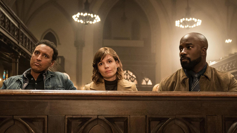 Mike Colter, Katja Herbers and Aasif Mandvi