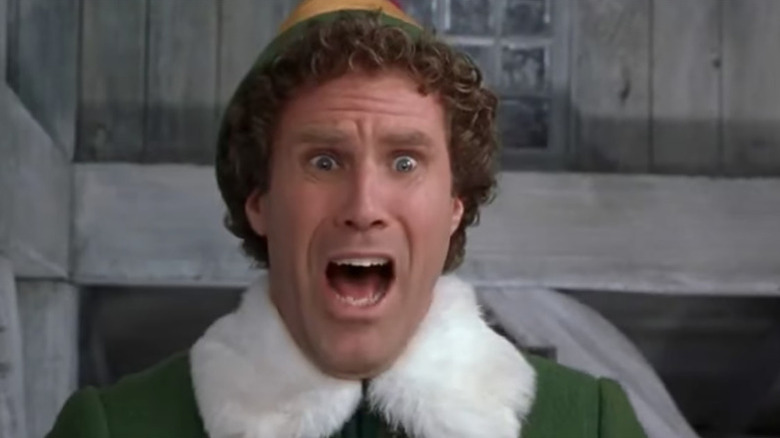 Will Ferrell looks distressed as Buddy in Elf