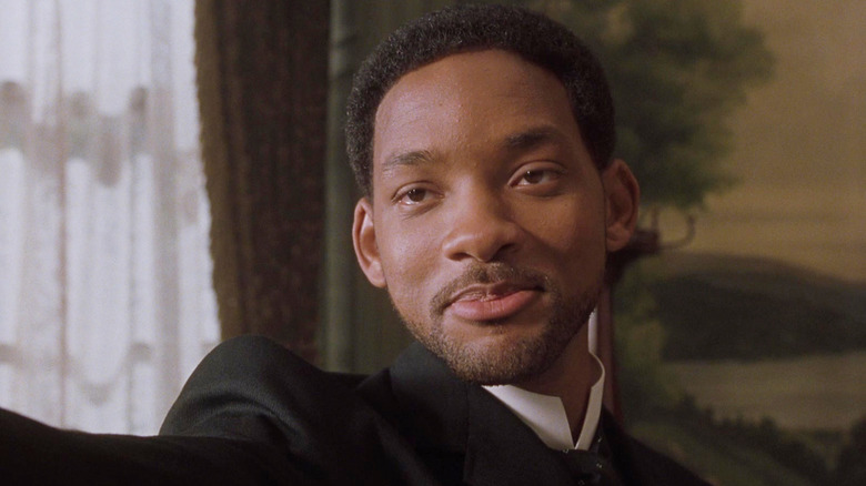 Will Smith smiling as James West in Wild Wild West