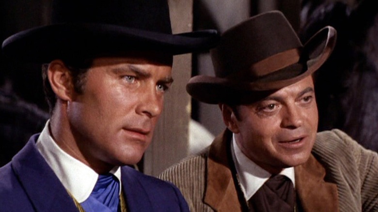 Robert Conrad as James West and Ross Martin as Artemis Gordon are a pair of Secret Service agents in The Wild Wild West