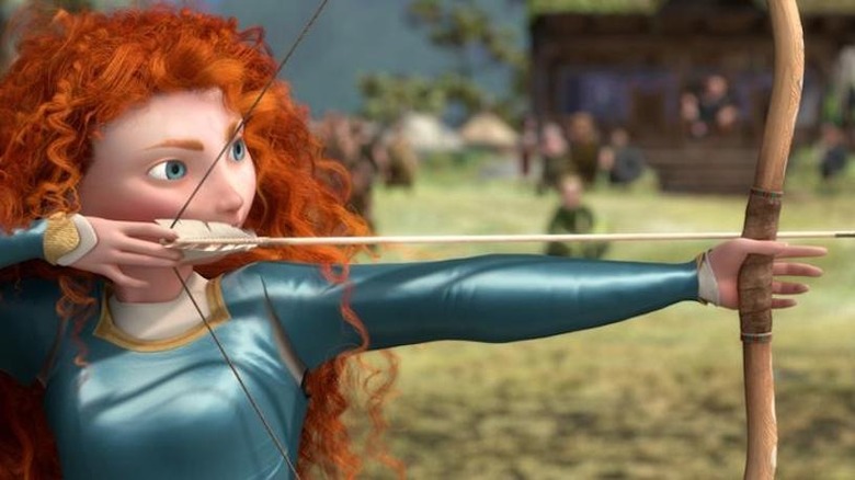 Brave Merida look up 