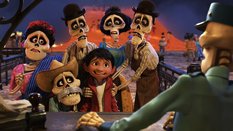 Miguel and family in Coco