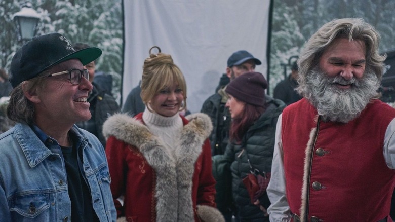 Chris Columbus, Goldie Hawn, and Kurt Russell