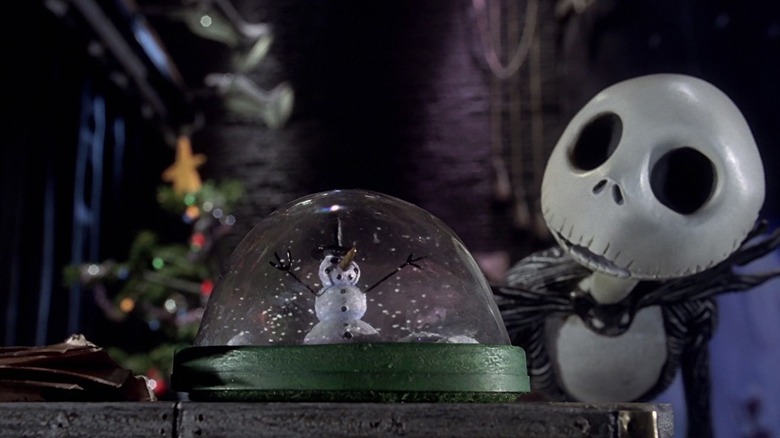 Jack Skellington Looking at Snowglobe