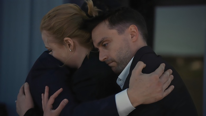 Sarah Snook, Jeremy Strong, and Kieran Culkin in Succession