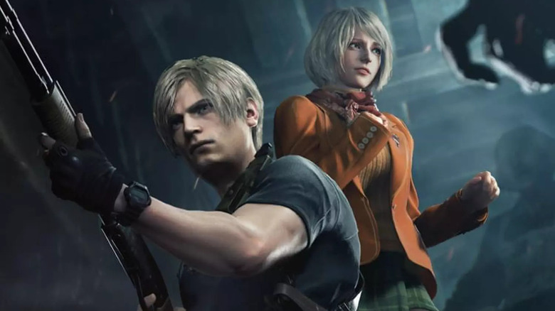 A screenshot of the remake of Resident Evil 4