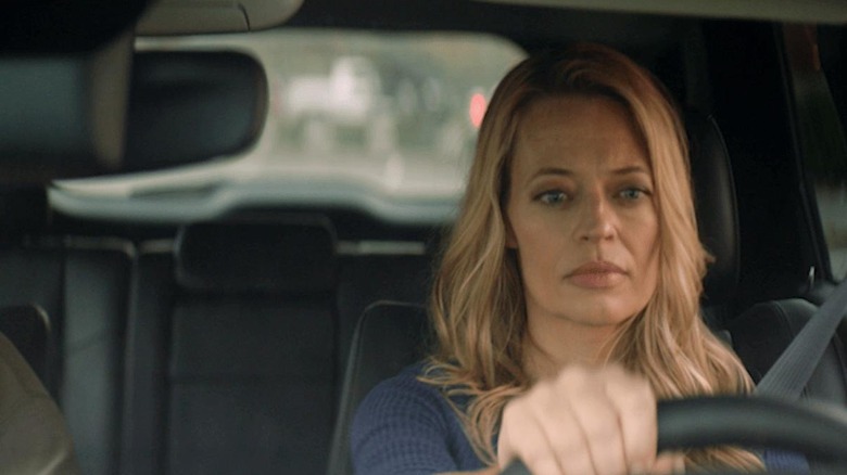 Susan driving a car in Devil's Revenge
