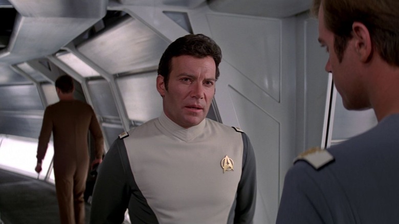 Admiral Kirk looking stern in Star Trek: The Motion Picture