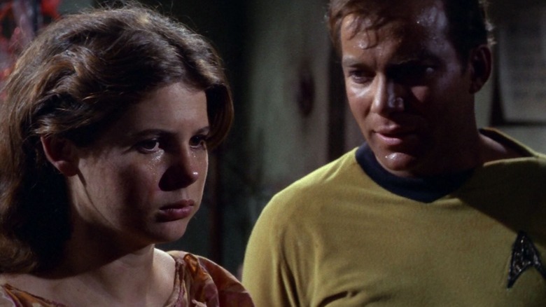 Captain Kirk talking to Miri on Star Trek