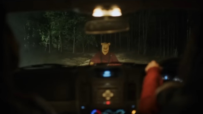 Truck hitting Winnie the Pooh