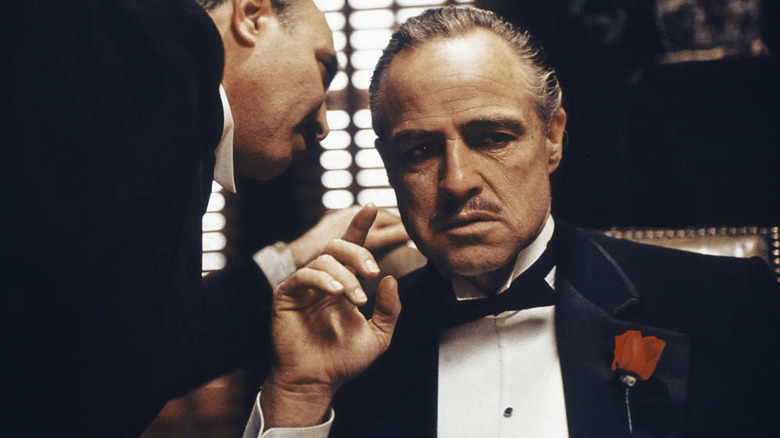Marlon Brando as Vito Corleone Opening scene of The Godfather