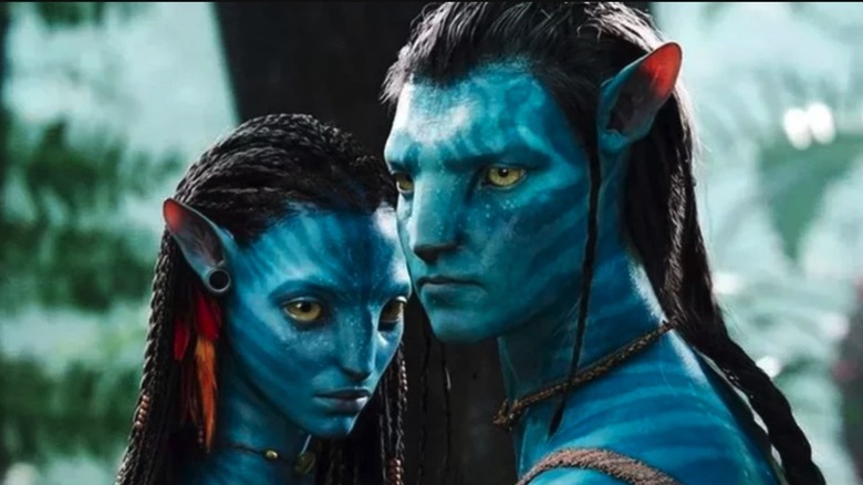 Jake and Neytiri in Avatar