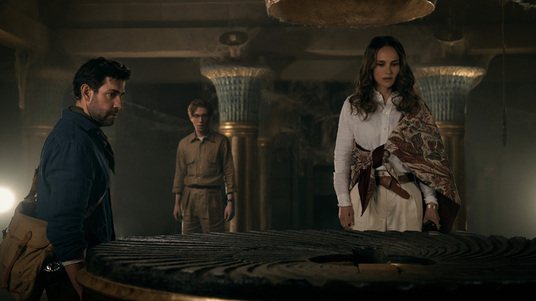 Luke Owen and Charlotte in a tomb in Fountain of Youth
