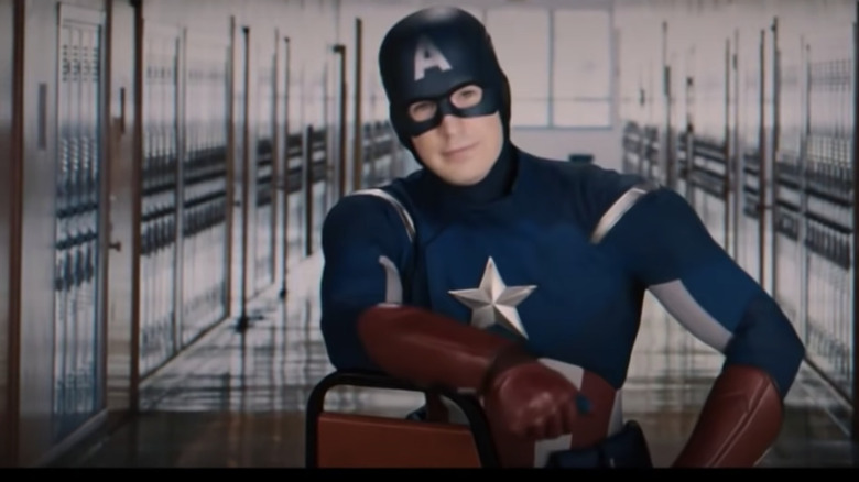 Chris Evans as Steve Rogers in Spider-Man: Homecoming