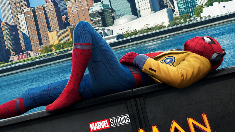 Tom Holland as Peter Parker in Spider-Man: Homecoming