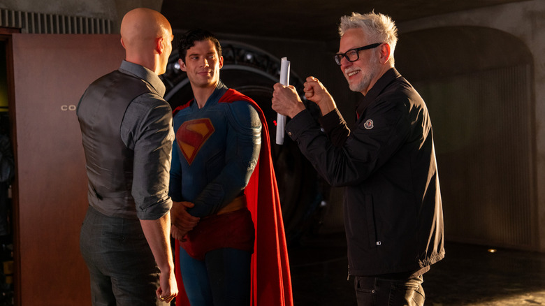 Nicholas Holt, David Cornsuim, and director James Gan on the Superman Group