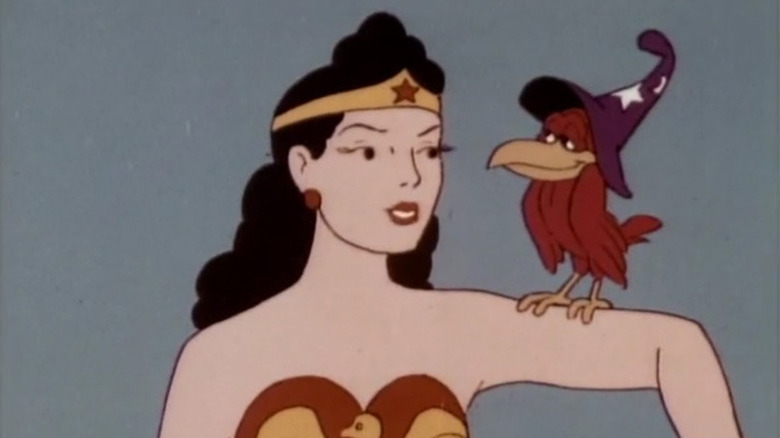 Wonder Woman on The Brady Kids with a talking bird