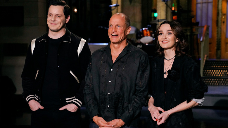 Jack White, Woody Harrelson, and Chloe Fineman on Saturday Night Live