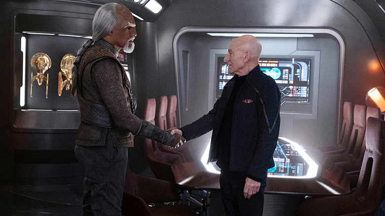 Michael Dorn and Patrick Stewart in Star Trek: Picard