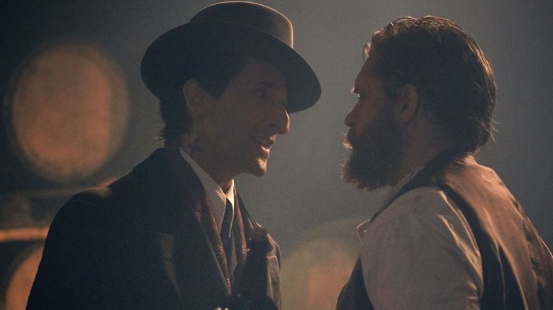 Adrien Brody and Tom Hardy as Luca Changretta and Alfie Solomons in Peaky Blinders