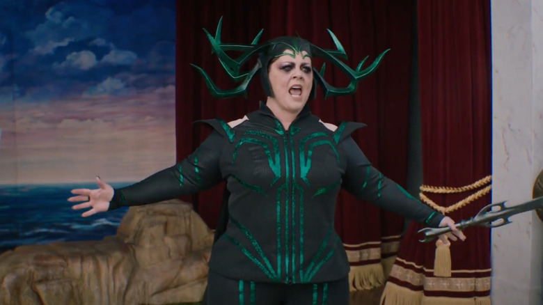 Melissa McCarthy as Hera acts in a play in Thor: Love & Thunder