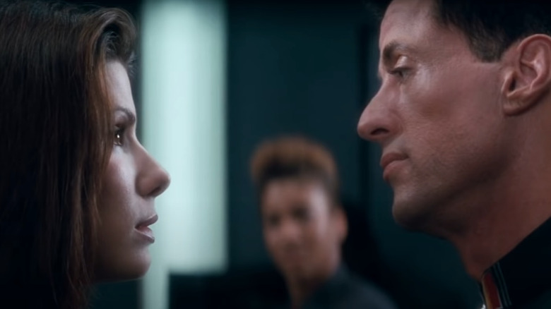 Bullock and Stallone Demolition Man