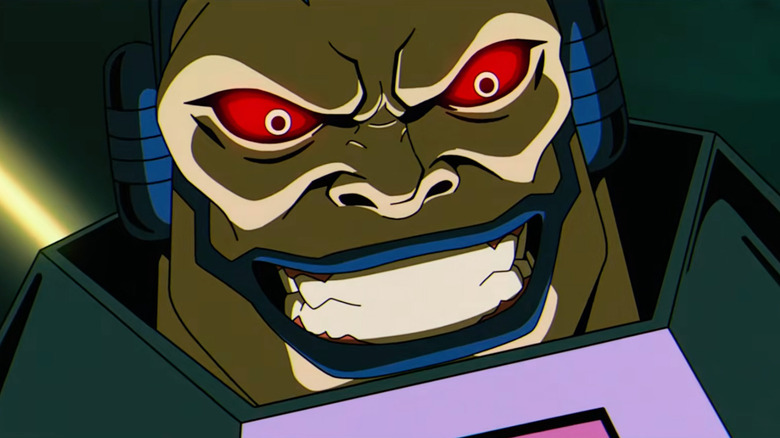 תקריב של החיוך המרושע של אפוקליפסה ב-X-Men 97'