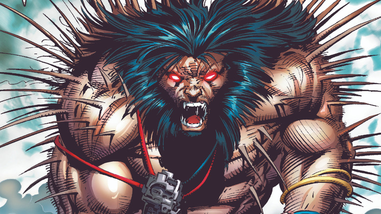Wolverine #48 cover, "Weapon X Unbound," showing feral Wolverine with adamantium spikes potruding from his skin